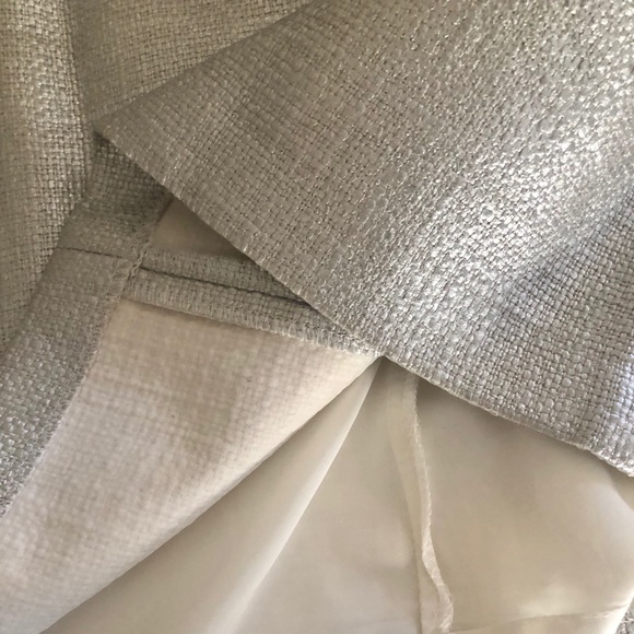 BNWT WHBM Metallic Silver Skirt Size 6p - Picture 12 of 13